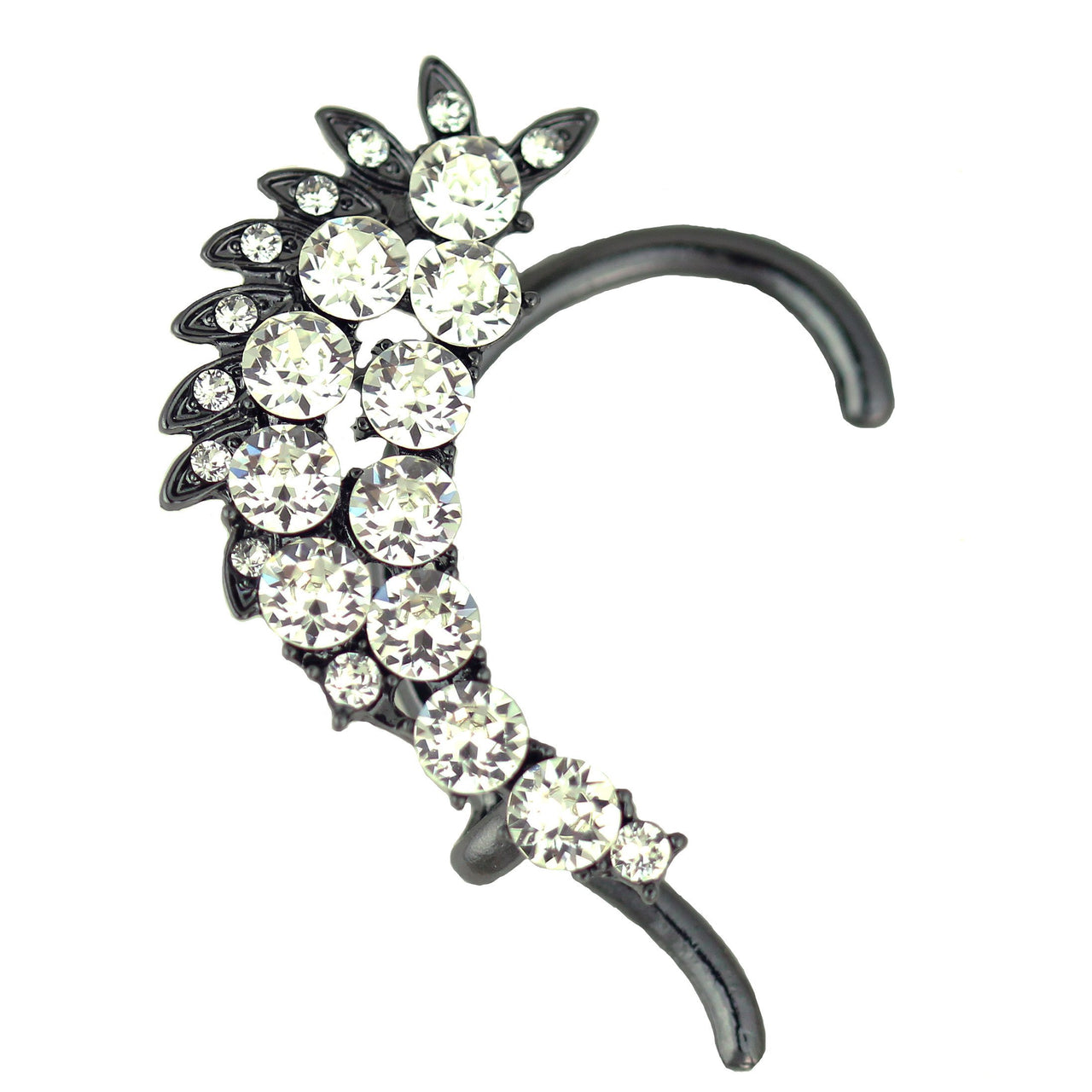 KRISTIN PERRY -  - Crusted Crystal Ear Cuff - 4 FINISHES -