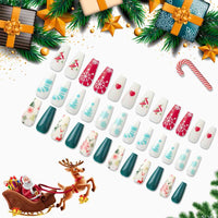 Thumbnail for 72-Piece Christmas Theme ABS Press-On Nails - 72 PCS. - T -