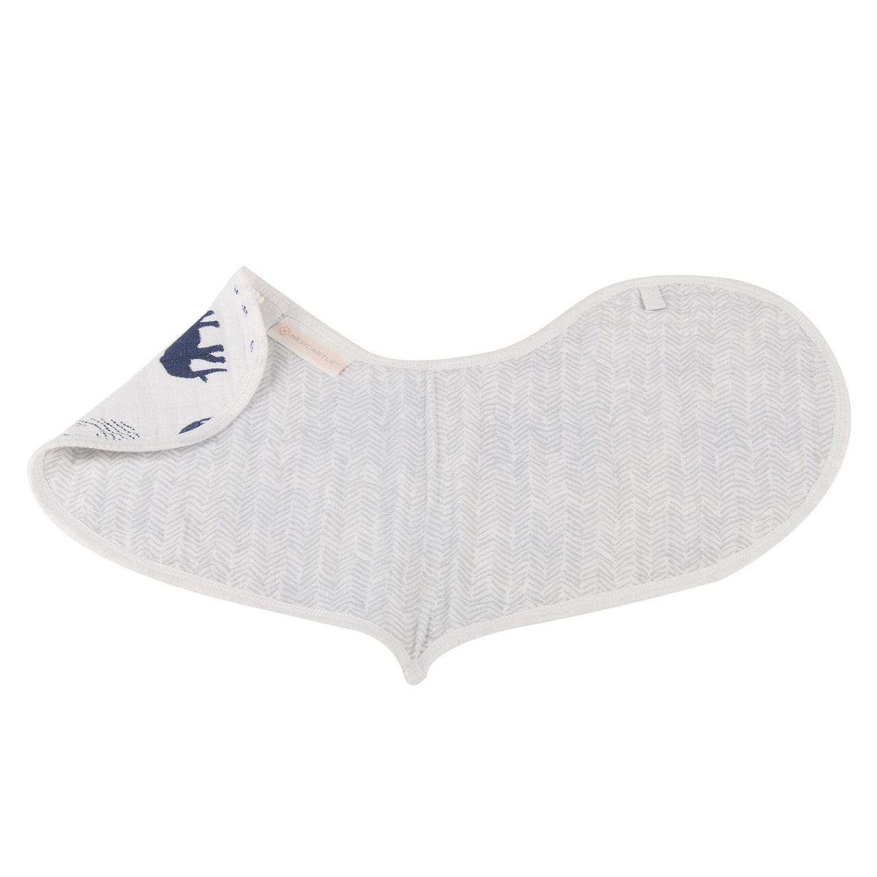 Newcastle - In the Wild Elephant Cotton Burp Cloth Bib 2PK -