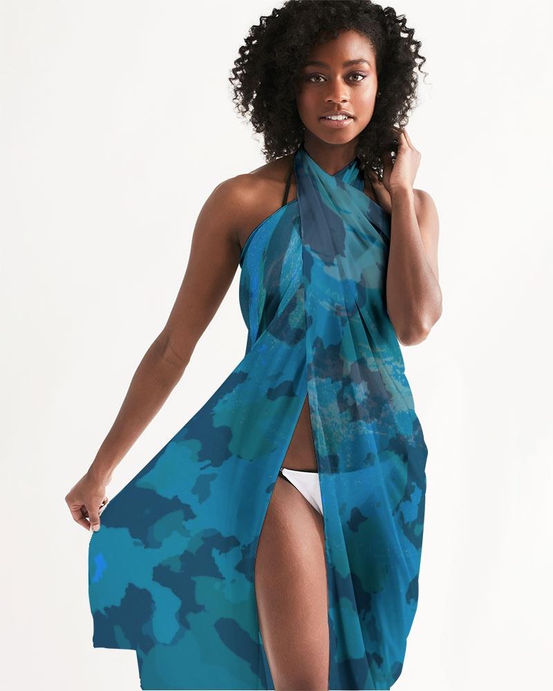 FYC - Women's Find Your Coast Lightweight & Elegant Ocean Camo Swim Cover Up - 1 PATTERN -