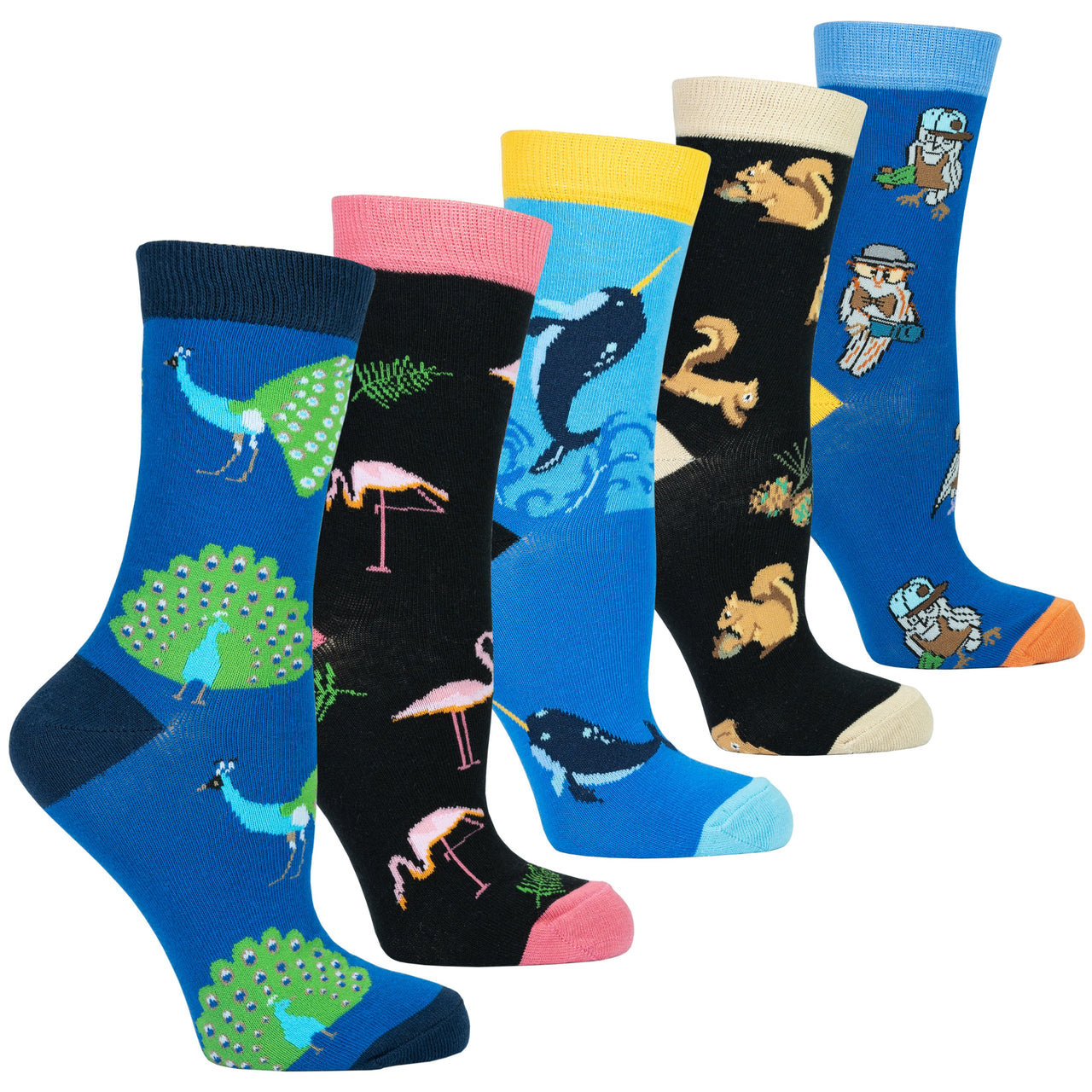 Women's Animal Planet Socks Set - 5 PACK -