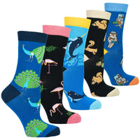 Thumbnail for Women's Animal Planet Socks Set - 5 PACK -