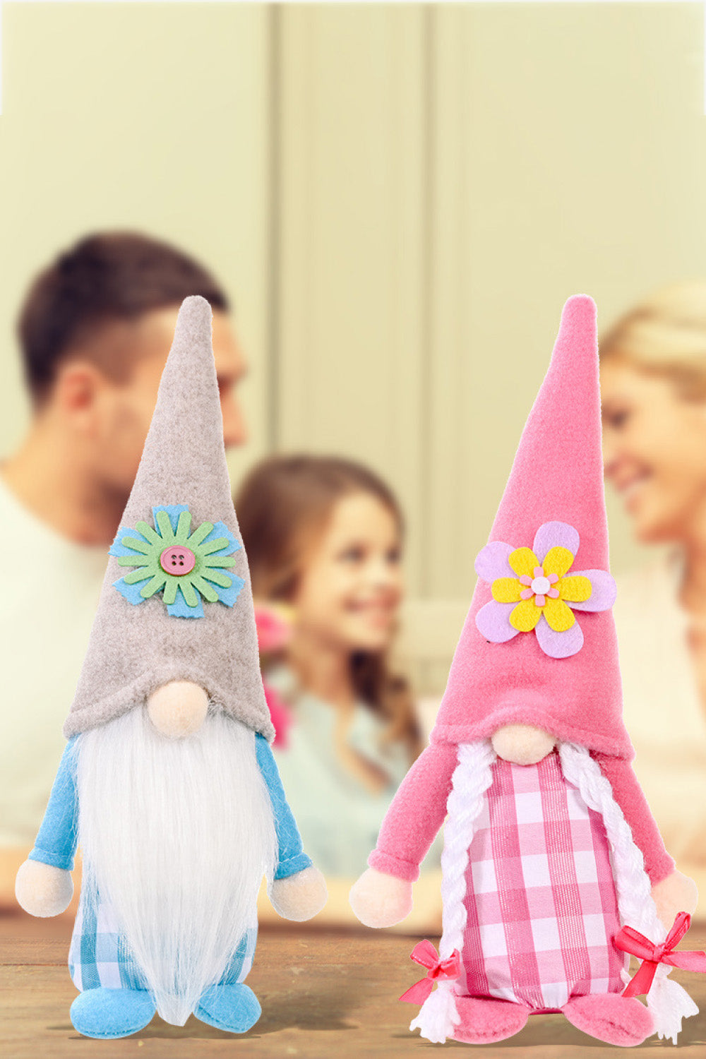 Set of 2 Pointed Hat Gnomes - 12.6" - 2 PCS - 2 TYPES - 2 TYPES SET - [5-10 DAY DELIVERY] - T -