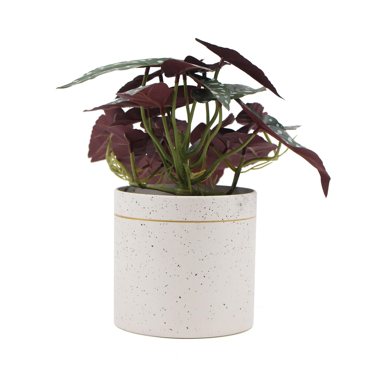 Artificial Bergonia Plant in Decorative Bowl 30cm -