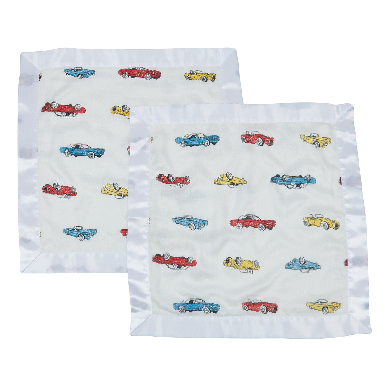 Vintage Muscle Cars Bamboo Muslin Security Baby Blankie -