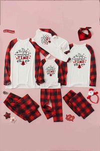 Thumbnail for Slogan Graphic Top and Plaid Pants Set - T - SOLD BY SIZE / 2 PCS. - 4 SIZES -