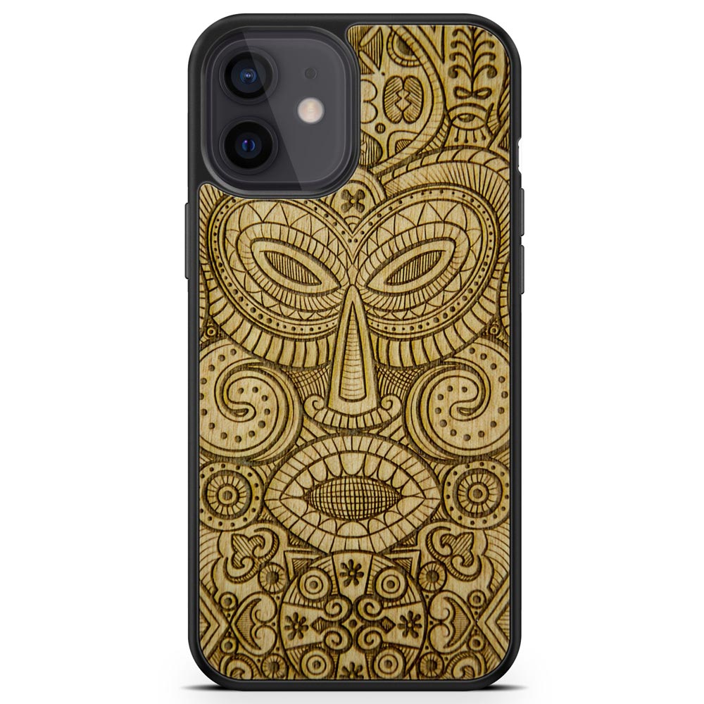 MMORE - Tribal Mask - Wooden phone case - FITS 56 PHONES - FIND YOURS! -