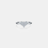 Thumbnail for Moissanite 925 Sterling Silver Heart Ring