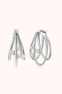 Thumbnail for Moissanite 925 Sterling Silver Layered Earrings