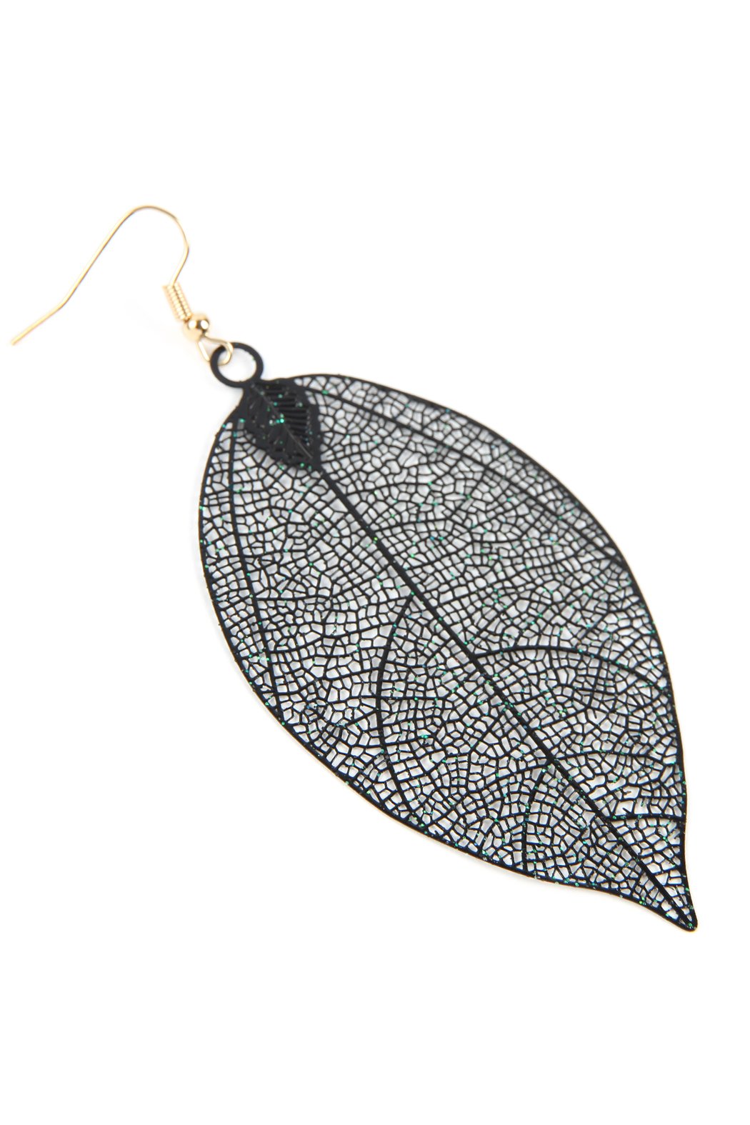 Filigree Leaf Earrings - 5 COLORS -