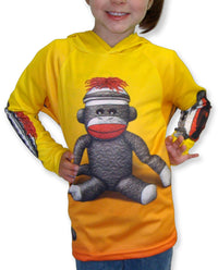 Thumbnail for Mouthman - SOCK MONKEY Hoodie Chomp Shirt - ADULT SIZES AVAILABLE! - 13 SIZES -