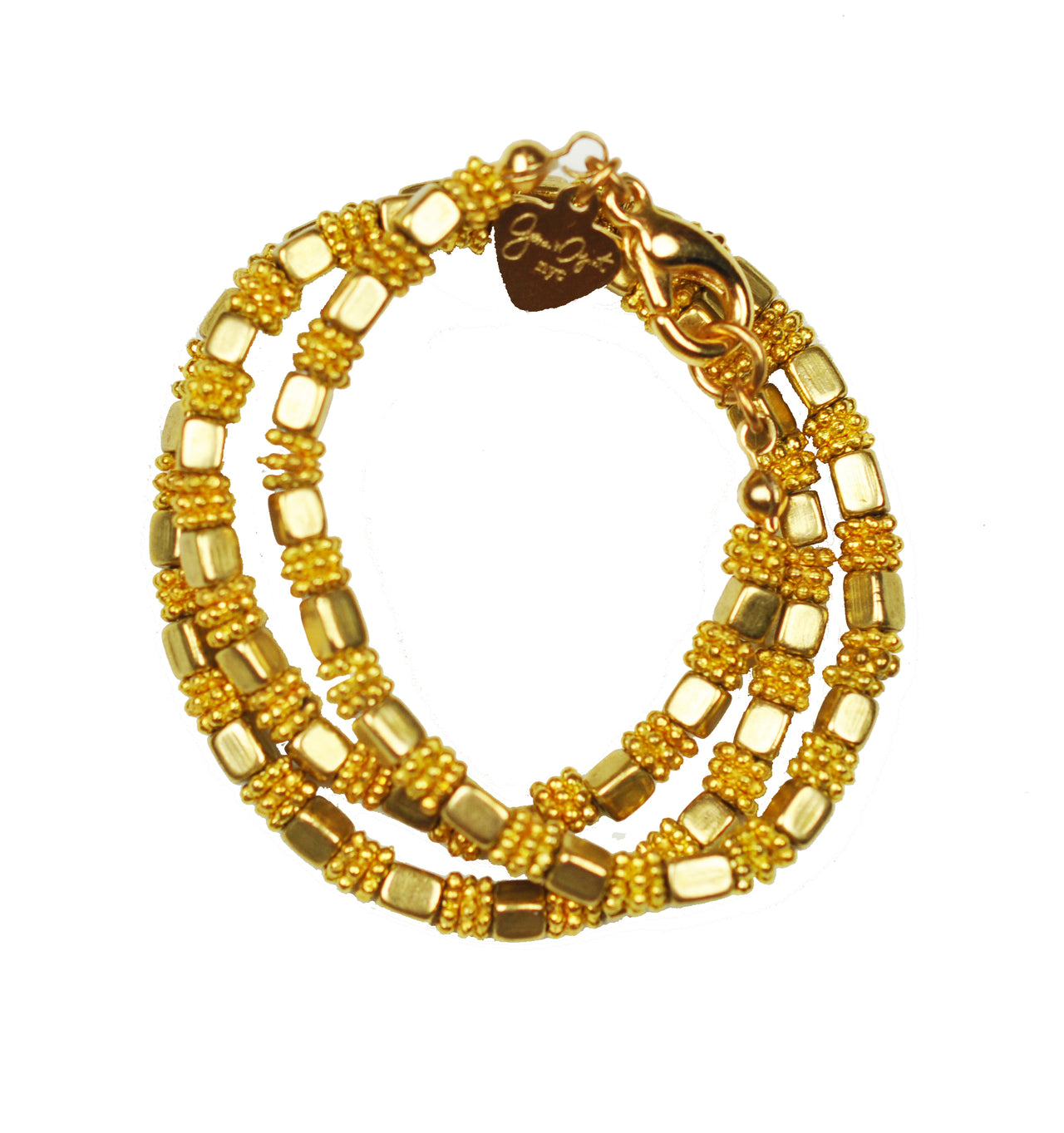 Gena Myint - Gold Cube Bracelet -