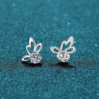 Thumbnail for 1 Carat Moissanite Butterfly Shape Earrings