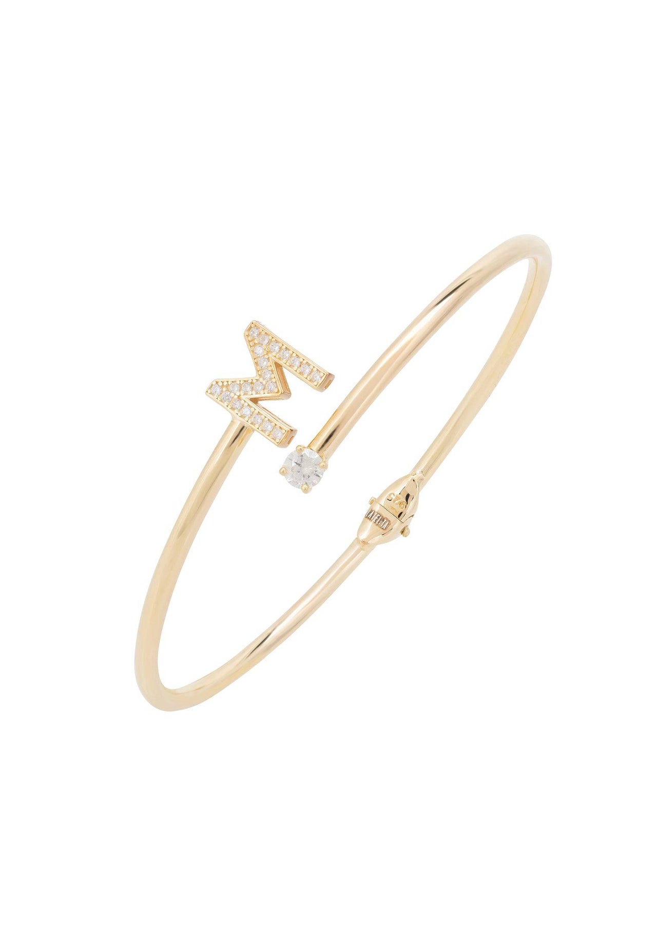 Initial Bangle Gold M -