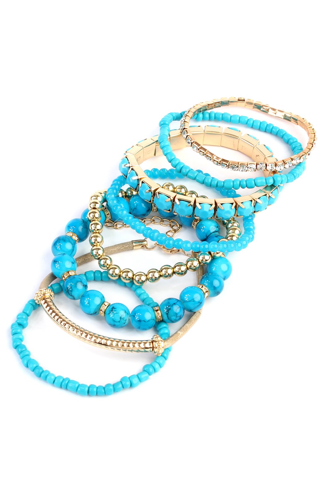 Multicolor Beaded Stretch Bracelet  - 26 COLORS