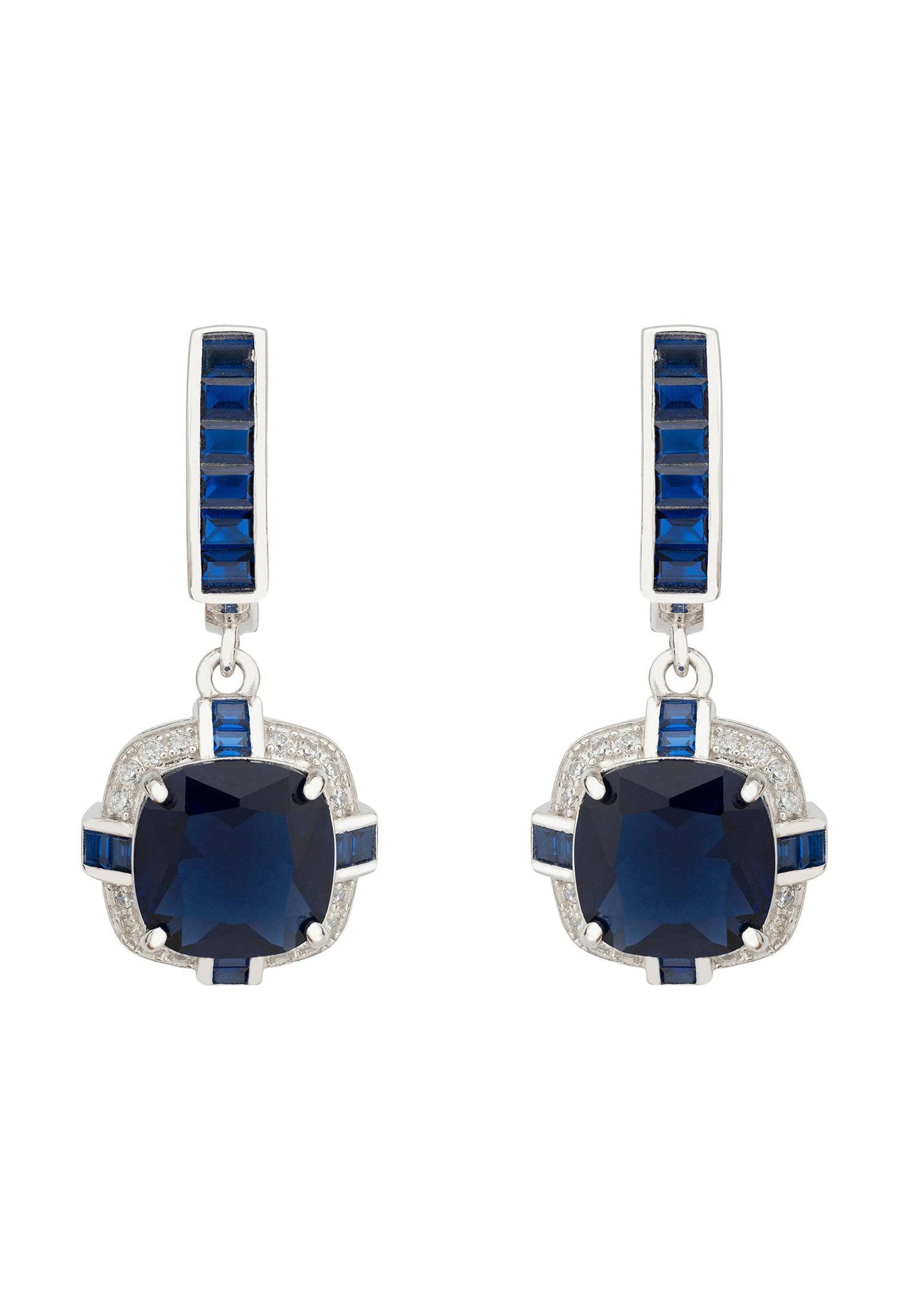 LATELITA - Windsor Silver Earring Sapphire -