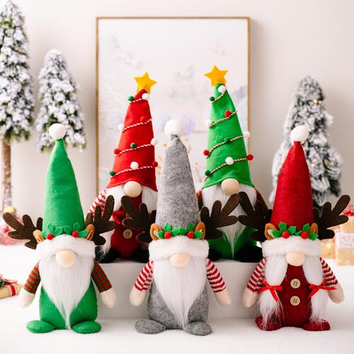 Christmas Pointed Hat Gnome Ornaments - [5-10 DAY DELIVERY] - T - 5 TYPES/STYLES -