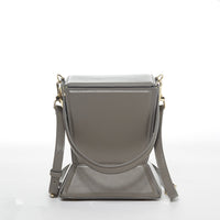 Thumbnail for Amber Leather Bucket Bag Gray -