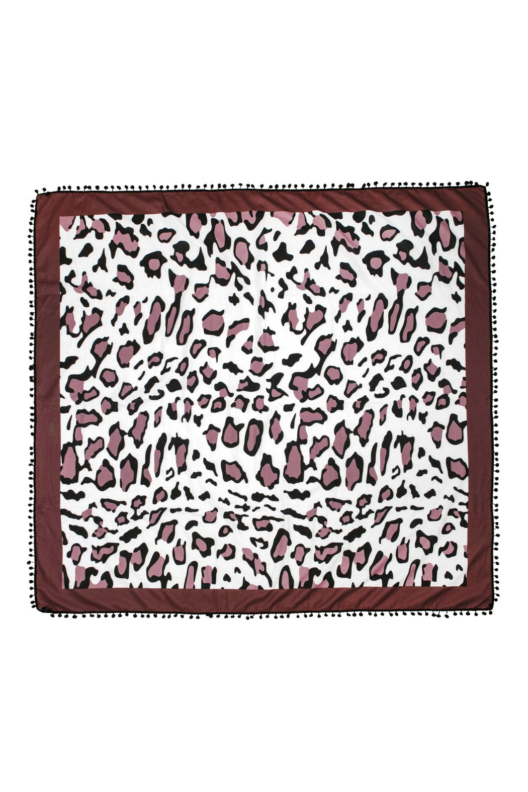 Leopard Square 60" X 58" Beach Towel