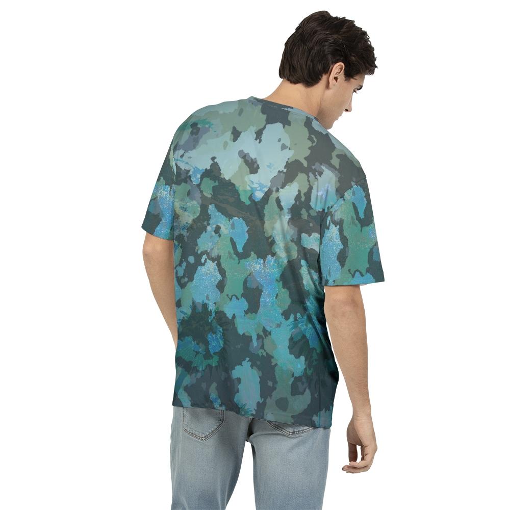 FYC - Men's O.U.R. Outdoors Ocean Camo Fitted Breathable Crewneck Tee - 1 COLOR -