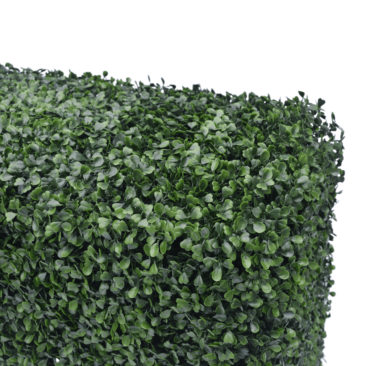 Dark Artificial Boxwood Hedge 40"L X 10"H UV Resistant - INSTANT HEDGE! -