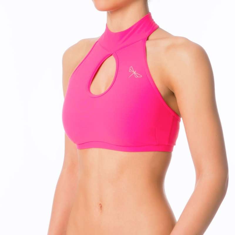 Dragonfly - High Neck Sports Bra Terri - 10 COLORS -