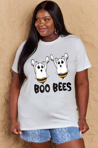 Thumbnail for Simply Love Full Size BOO BEES Graphic Cotton T-Shirt - T - 3 COLORS -