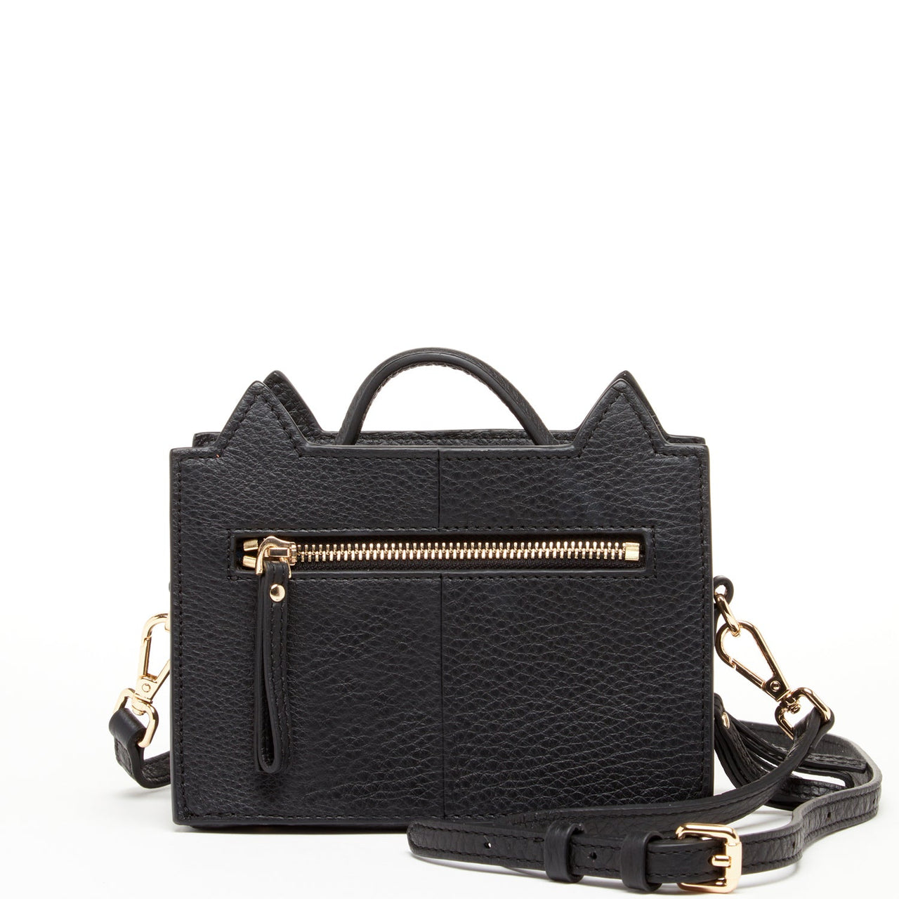 Leather Cat Bag Black Crossbody -