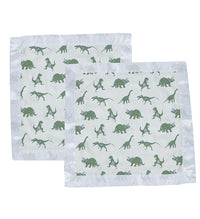 Thumbnail for Newcastle - Granite Green Dinosaurs Cotton Newcastle Blankie -