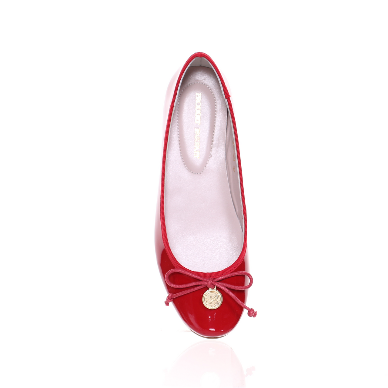 Patent Sheep Leather Ballerina (Red)