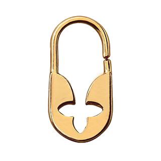 Gold Flower Padlock Cartilage Earring / Septum Ring -