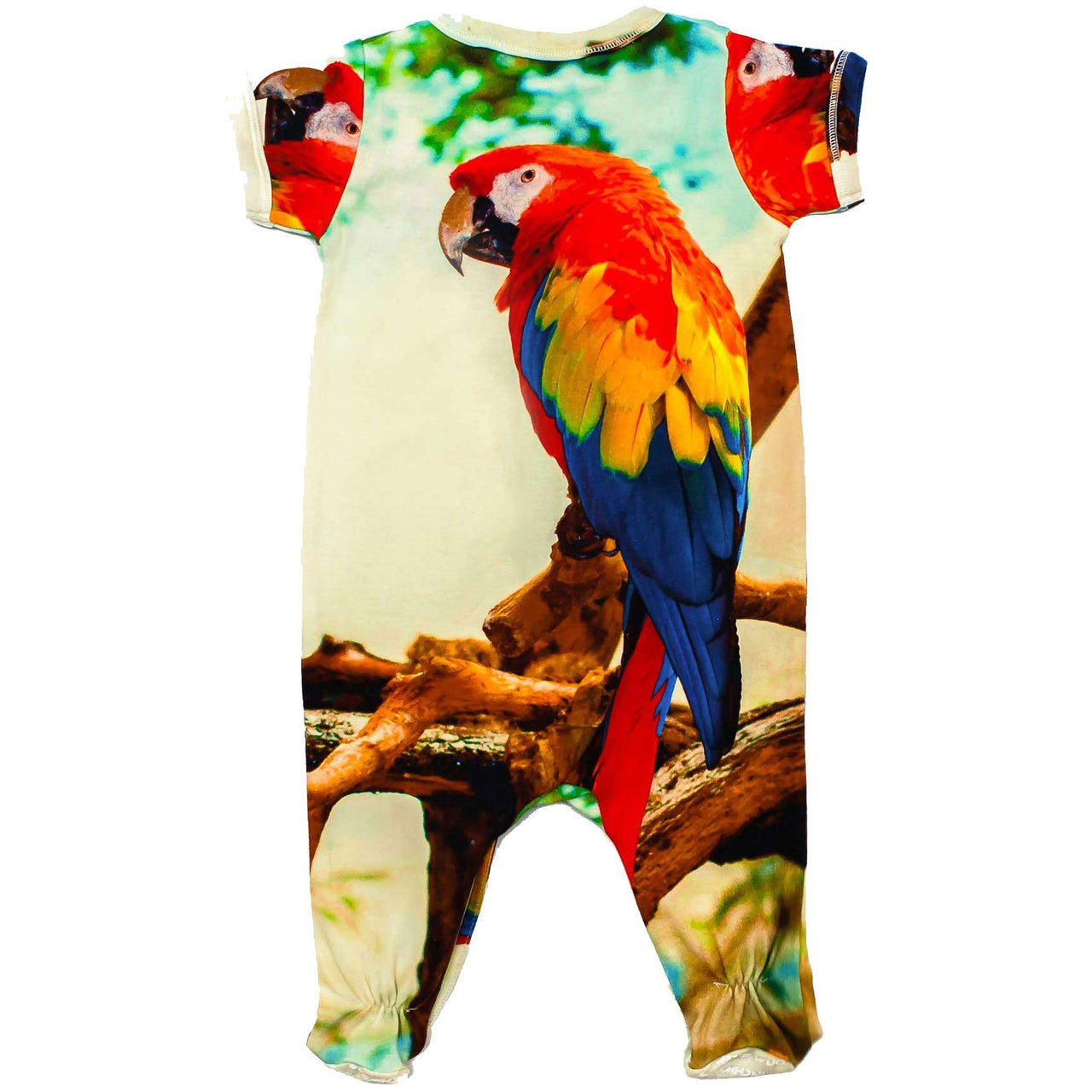 Footie - Short Sleeve - Macaw -