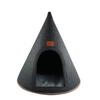 Thumbnail for My Secret Cone Cave Easy Assembly Premium Felt Modern Cat Dog Small Animal Pet House Bed Condo - 2 COLORS -