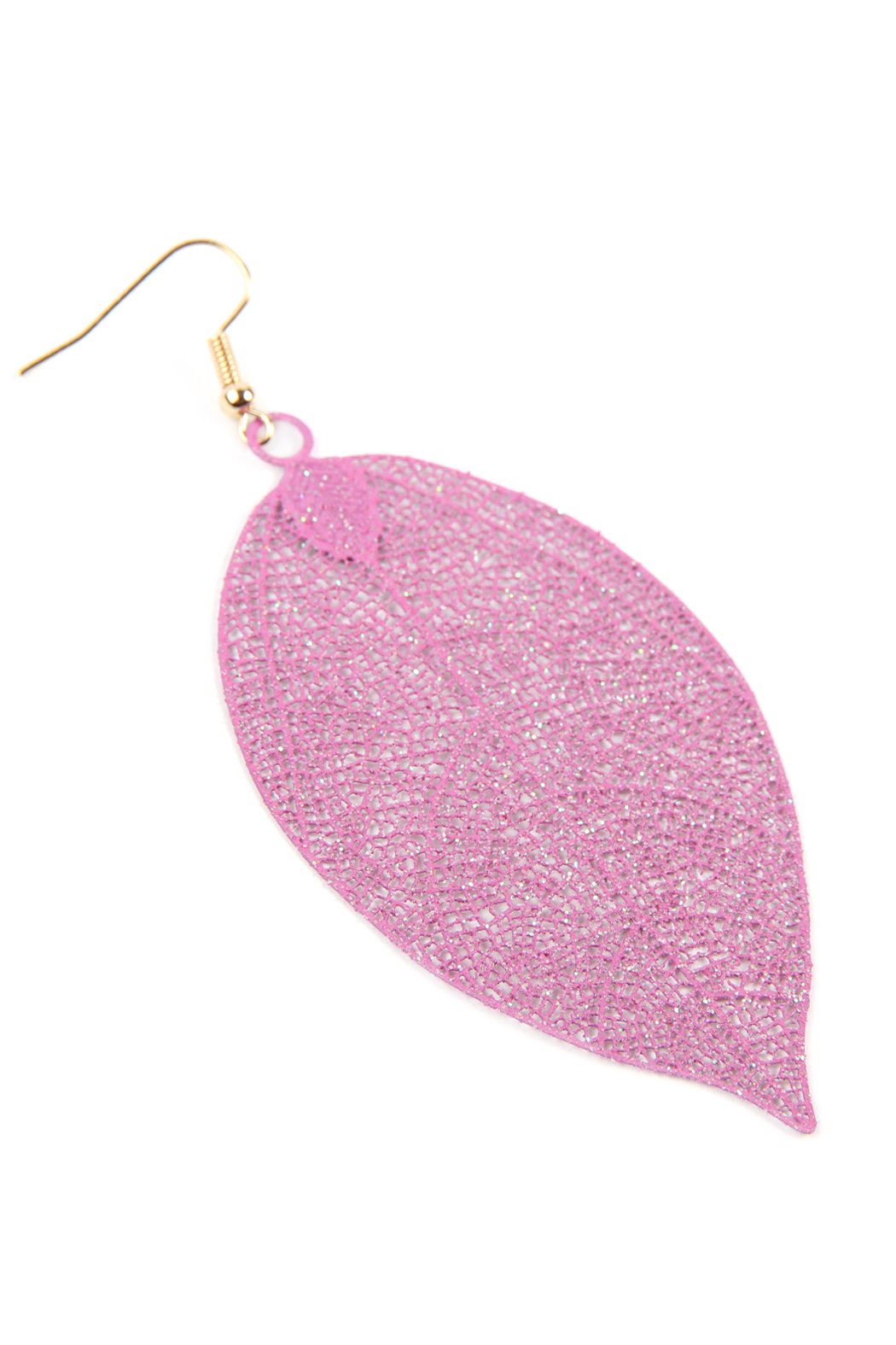 Filigree Leaf Earrings - 5 COLORS -