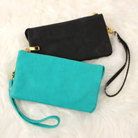 Thumbnail for Riah Fashion - Leather Wallet With Detachable Wristlet - 25 COLORS -