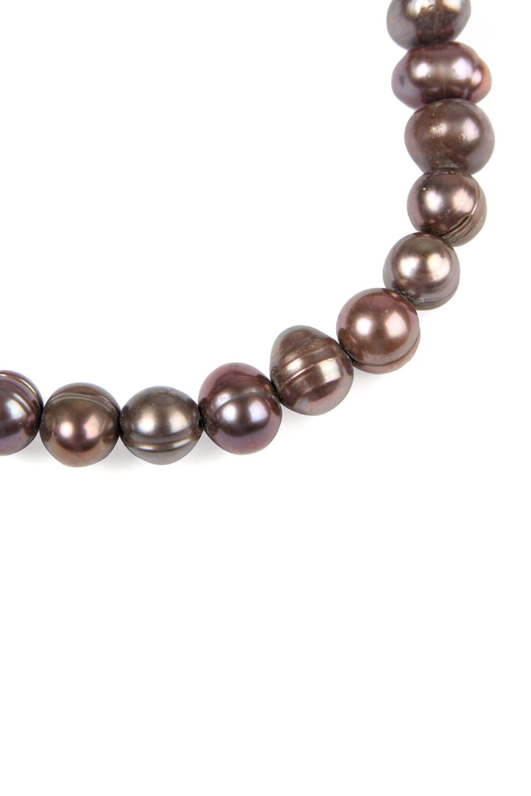 Glass Coated Fresh Pearl Stretch Bracelet - 6 COLORS