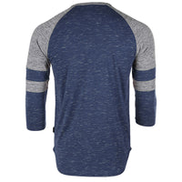 Thumbnail for Men's 3/4 Sleeve Baseball Football College Raglan Henley Athletic T-Shirt - 1 COLOR