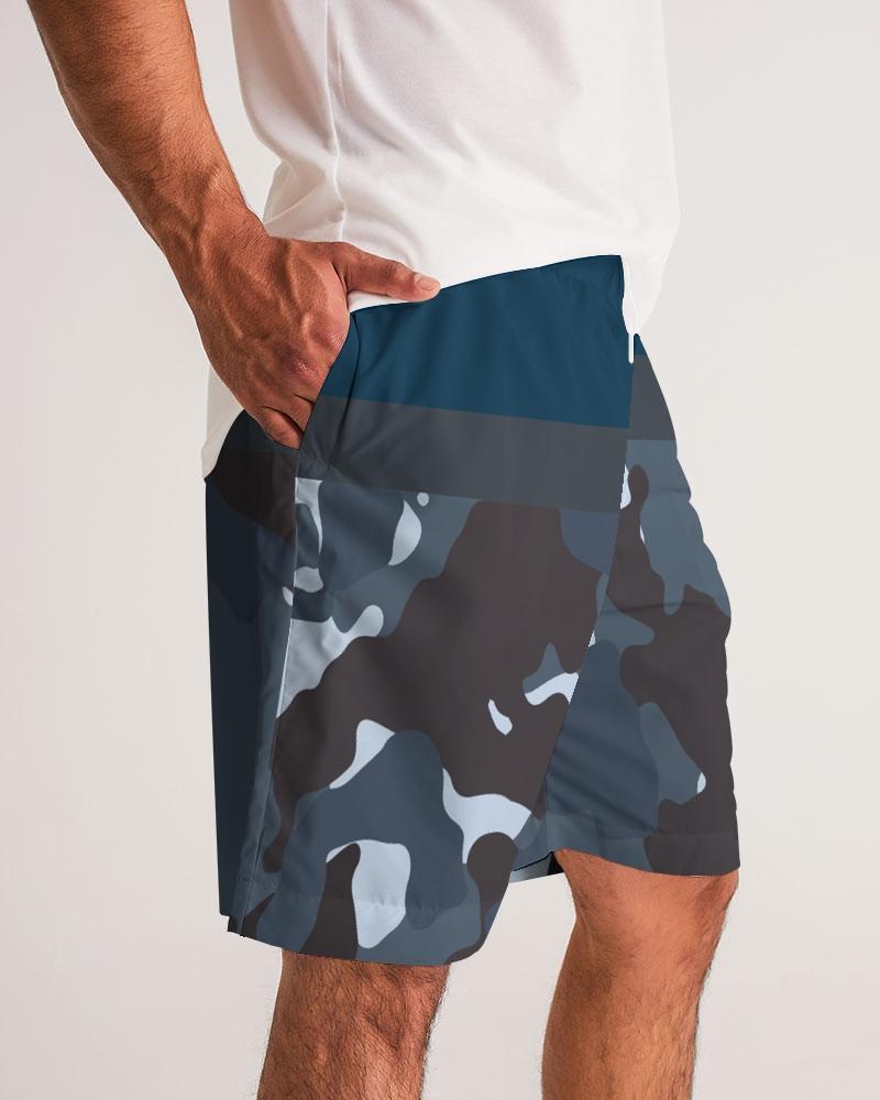 FYC - Split Camo Lightweight Windbreaker Sport Jogger Shorts - 1 COLOR -