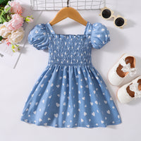 Thumbnail for Printed Square Neck Smocked Dress - T - 5 SIZES - 5 COLORS -