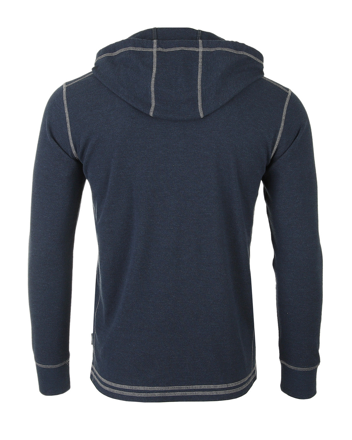 Men's Thermal Long Sleeve Lightweight Fashion Hooded Henley - 1 COLOR