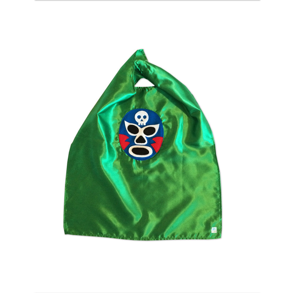 Luchador Azul - Blue Mexican Wrestler Cape - Green -