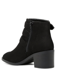 Thumbnail for London Rag - Goth Big Buckle Ankle Boots - 1 COLOR -