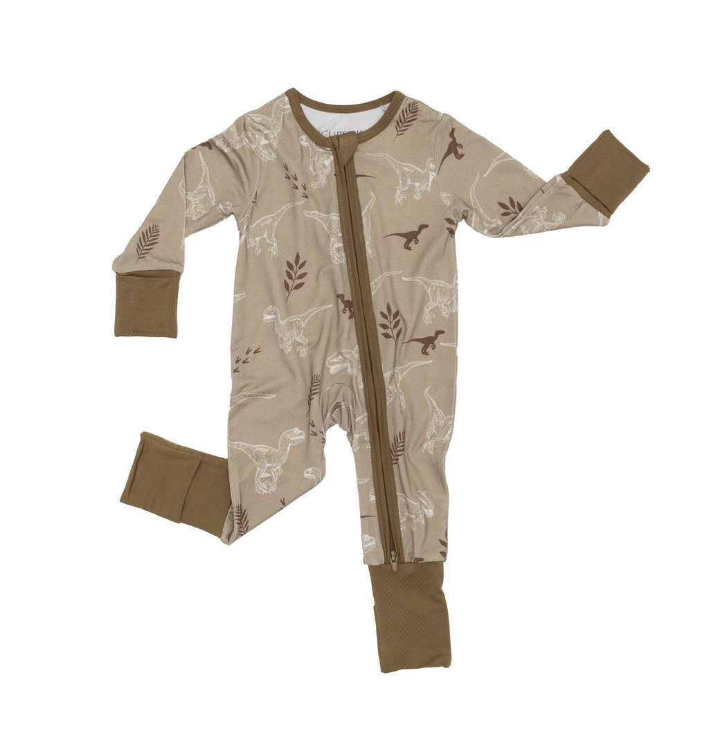 Eclipse Kids - VelociNAPtor - Long Sleeve Zipper Sleep Romper -