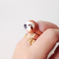 Thumbnail for Mary Lou Store - ADJUSTABLE Orange Sloth Ring - 3 PCS. -