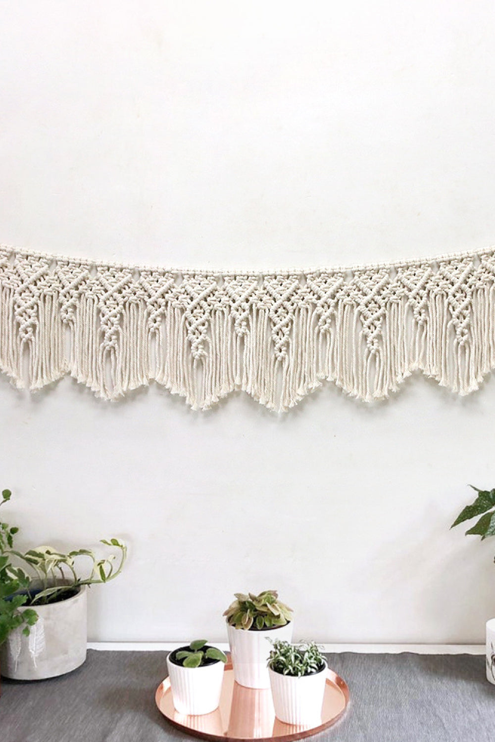 Macrame Fringe Wall Hanging Decor - 47.2" X 9.8" - T - 1 COLOR -