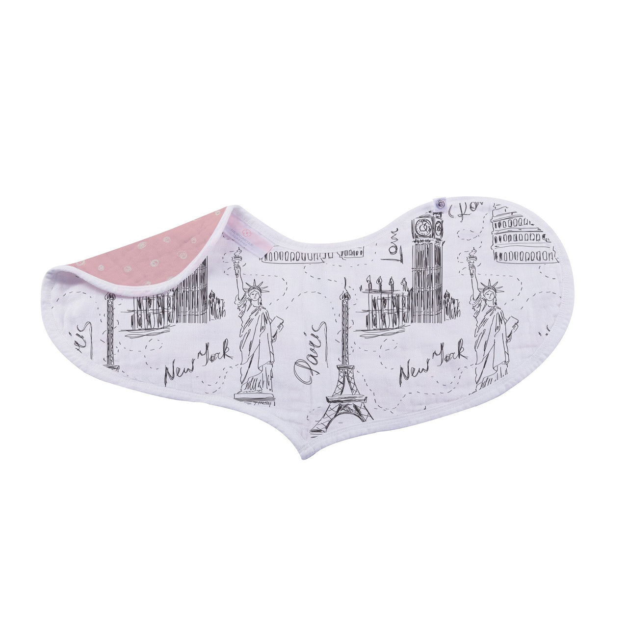 Newcastle - London, Paris, New York Heart Bibs - Set of 2 -