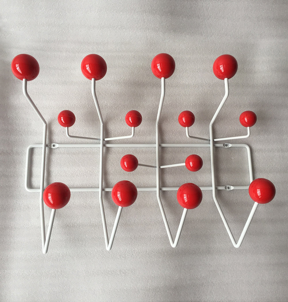 The Mid-Century Wall Coat Hanger - Red -