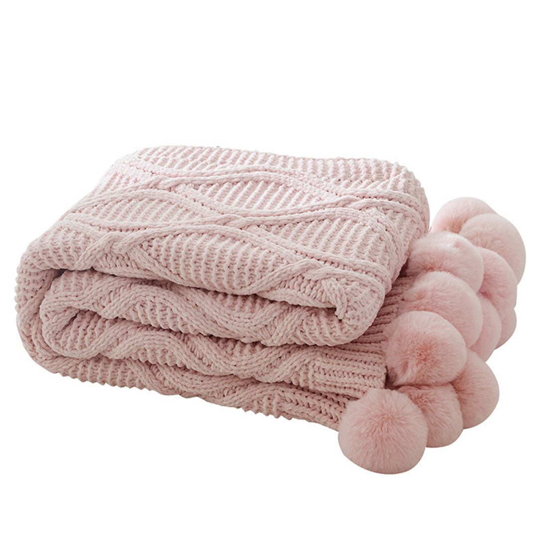 Knit Blanket - Baby Super Soft Foldable Throw Knit Blanket - 3 COLORS -