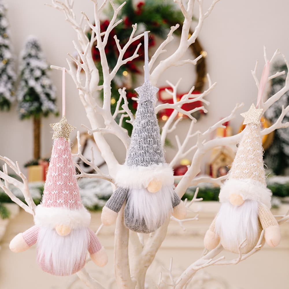 Assorted 2-Piece Gnome Hanging Ornaments - 7.9" - 2 PCS. - CHOOSE 1 GET 1 (RANDOM PICK) - [5-10 DAY DELIVERY] - T - 3 COLORS -