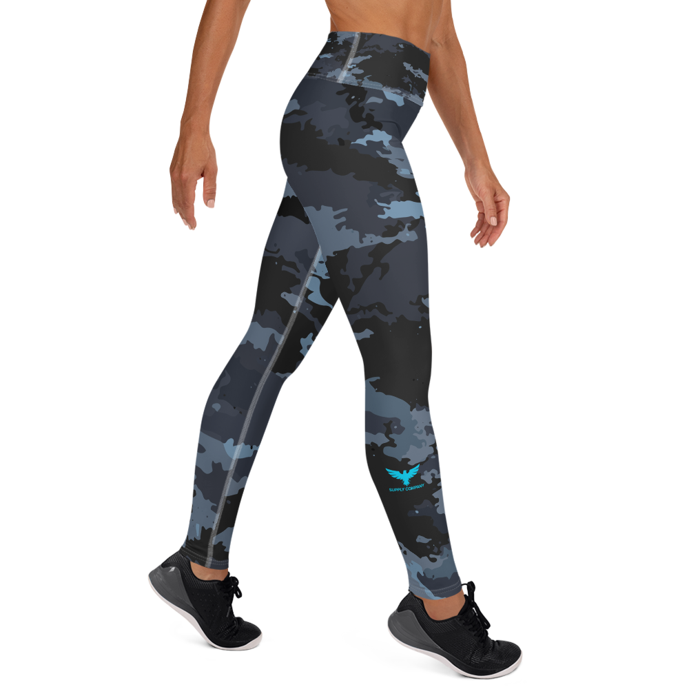 FYC - Women's All Day Comfort Yoga Coast Camo Full Length Leggings - 1 CAMO COLOR -